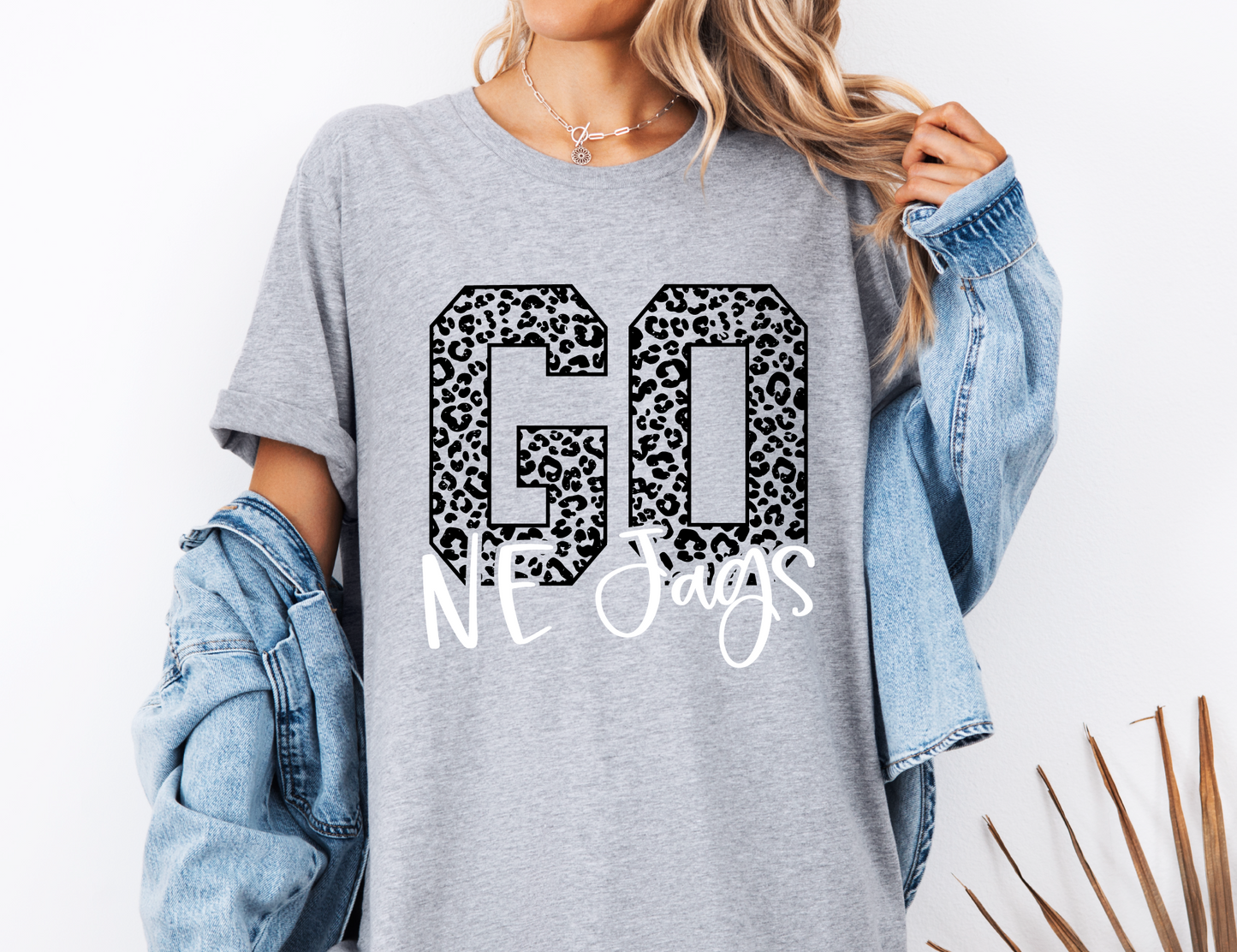Go NE Jags Leopard T-Shirt