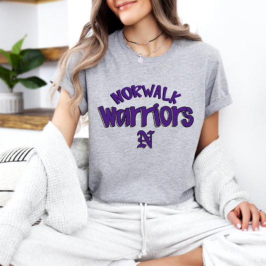Norwalk Warriors Dalmatian T-shirt
