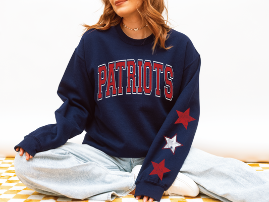 Patriots Star Sleeve Sweatshirt