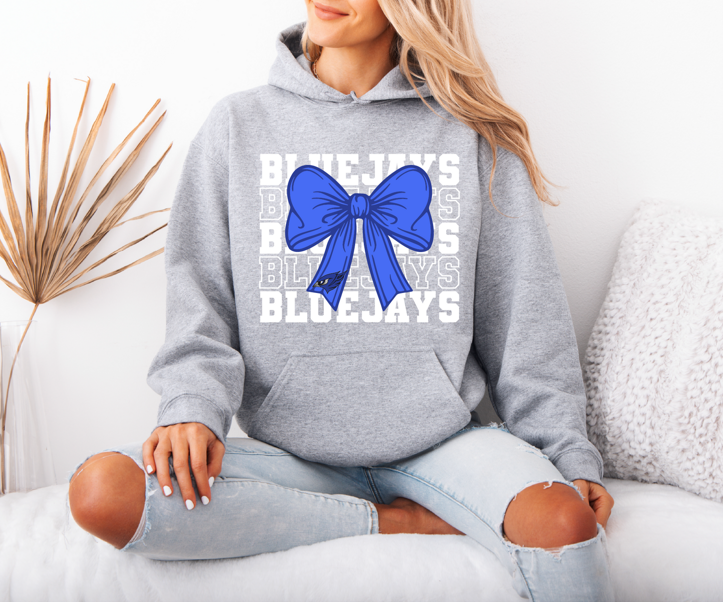 Coquette Bow Perry Bluejays Sweatshirt