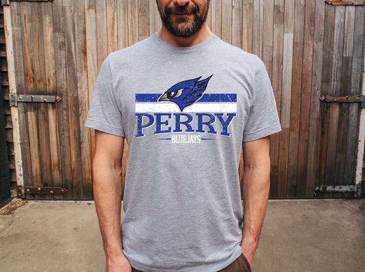 Perry Bluejays Linear T-Shirt