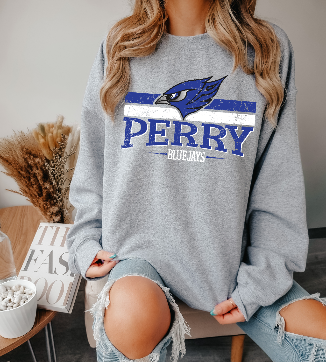 Perry Bluejays Linear Sweatshirt