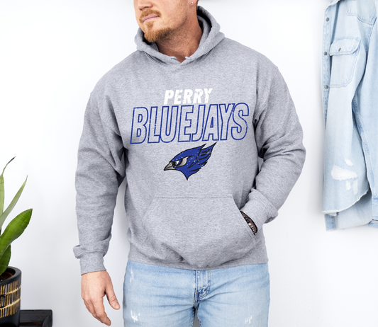 Perry Bluejays Outline Sweatshirt