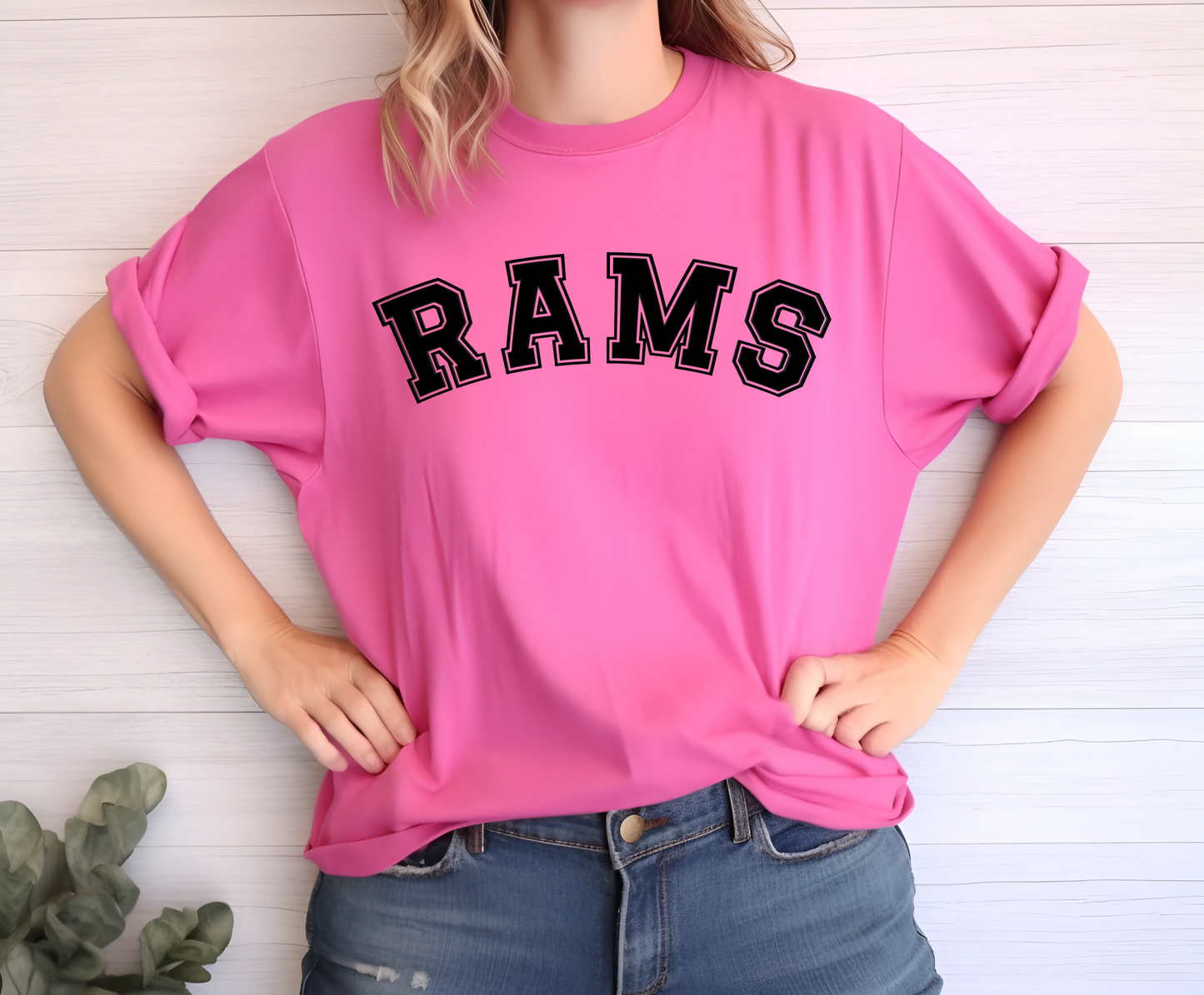 Neon Rams 3D Puff T-shirt