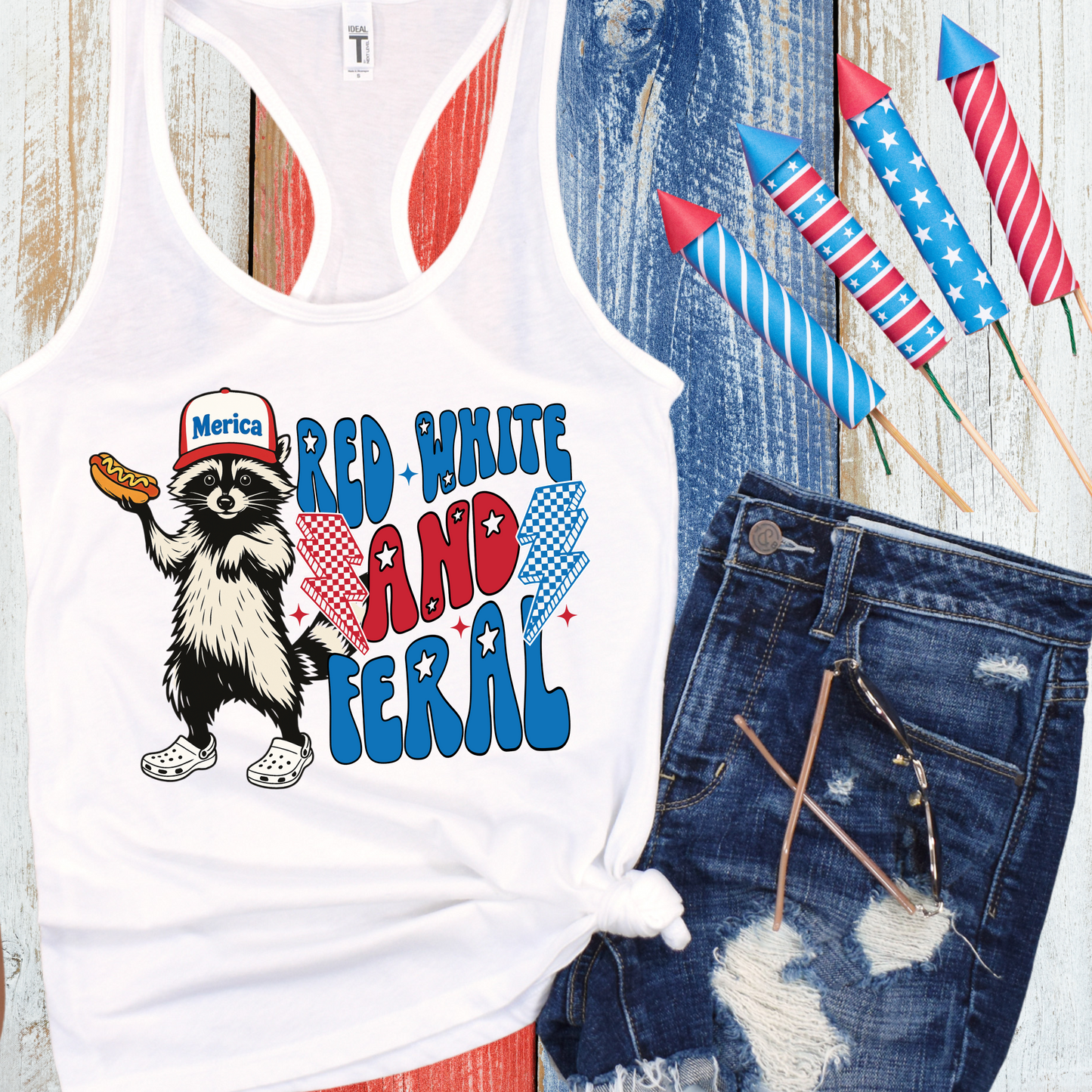 Red, White, and Feral Tank