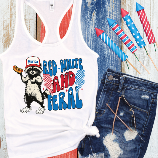 Red, White, and Feral Tank