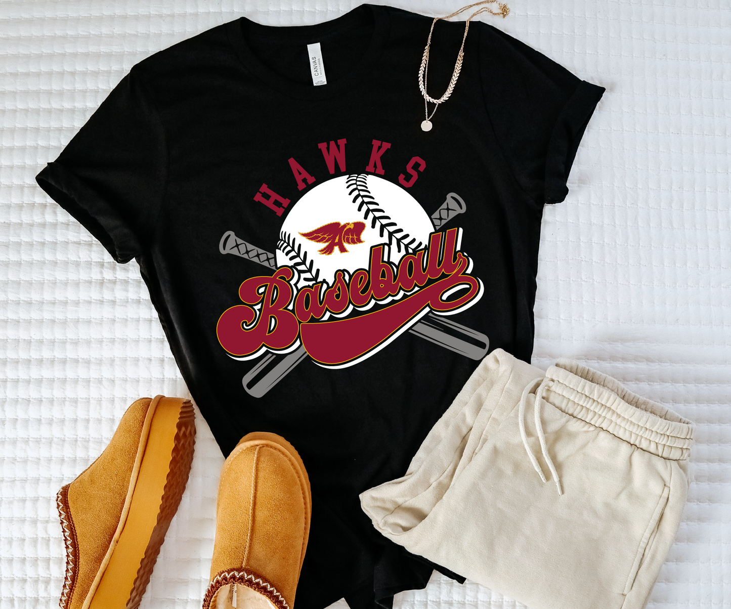 Ankeny Hawks Retro Baseball T-shirt