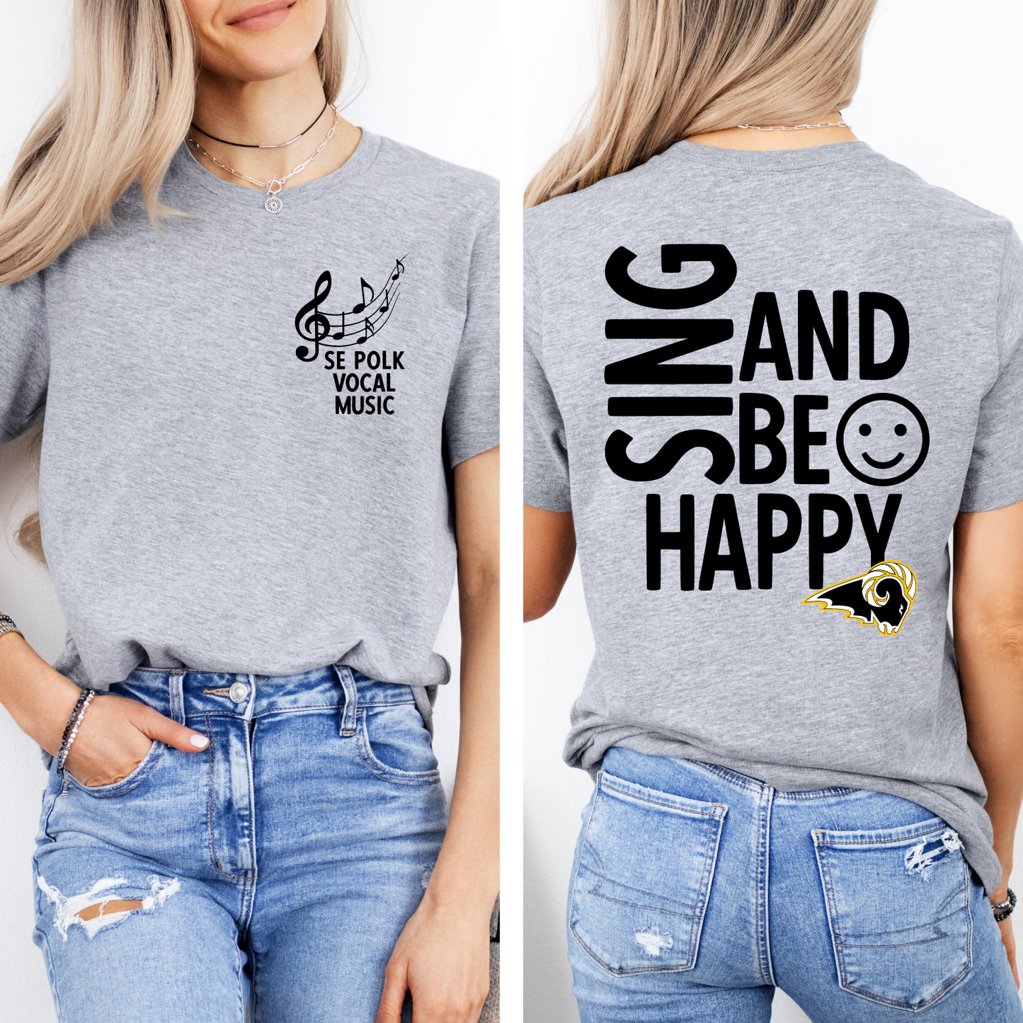 Sing and Be Happy - SE Polk Vocal Music T-shirt
