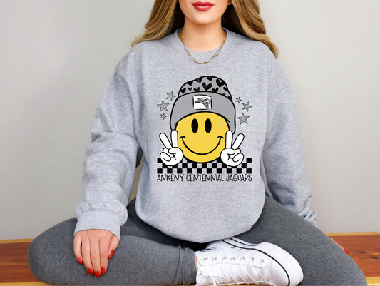 Ankeny Centennial Jaguars Smiling Beanie Sweatshirt
