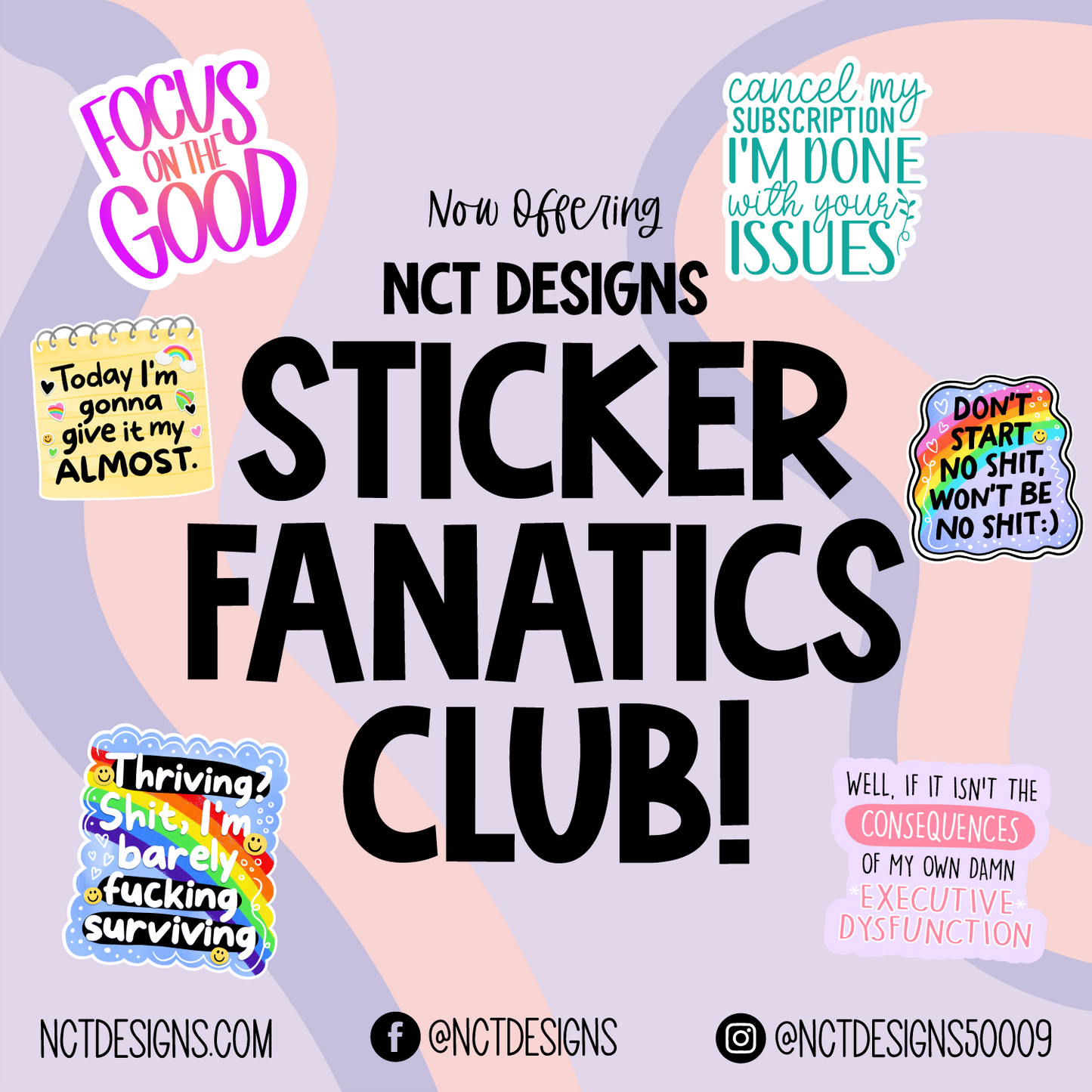 Sticker Fanatics Club - 8 Stickers Every Month!