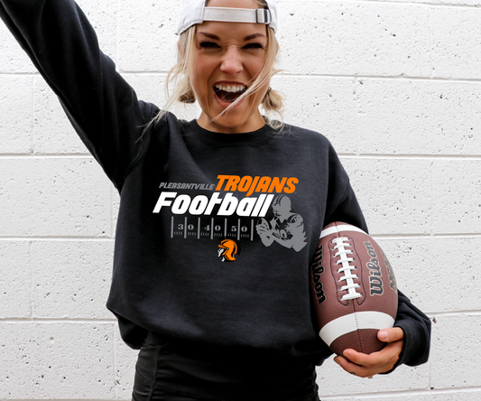 Pleasantville Trojans Football Line Sweatshirt