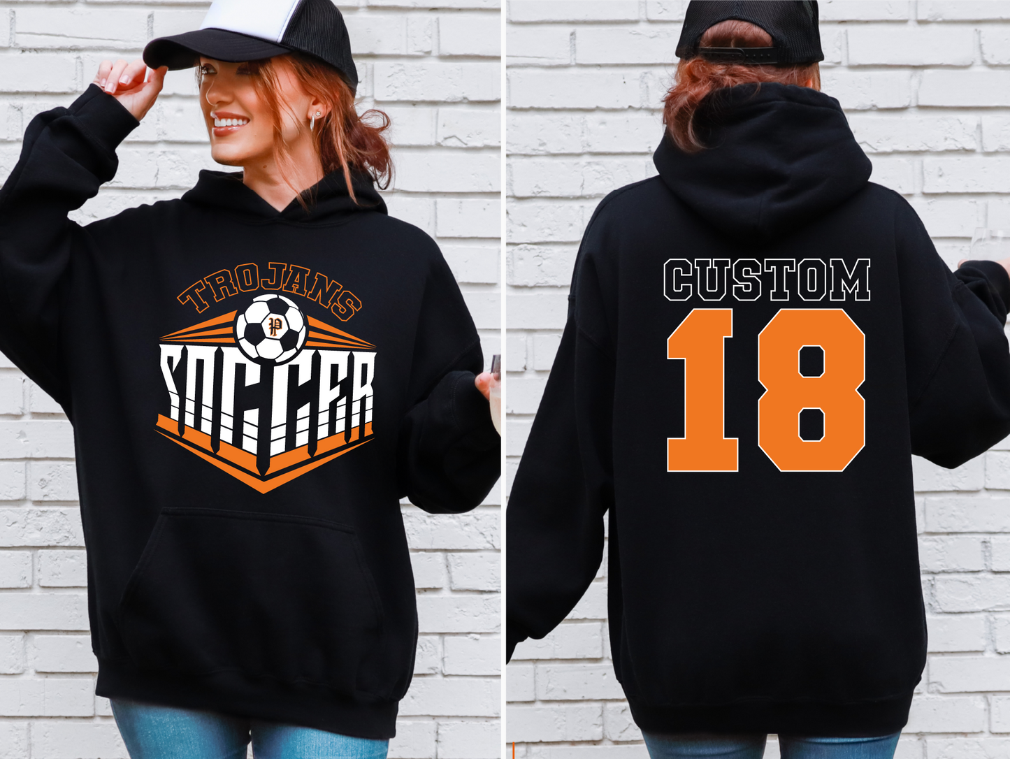 Pleasantville Trojans Soccer Sweatshirt - Customized