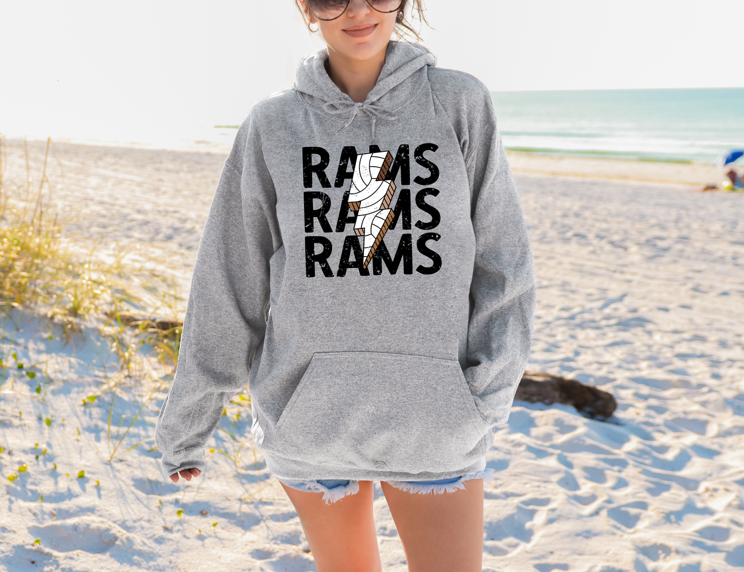 Rams Volleyball Bolt Sweatshirt