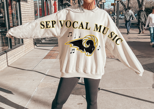 SEP Rams Vocal Music Vintage Full Sleeve Sweatshirt