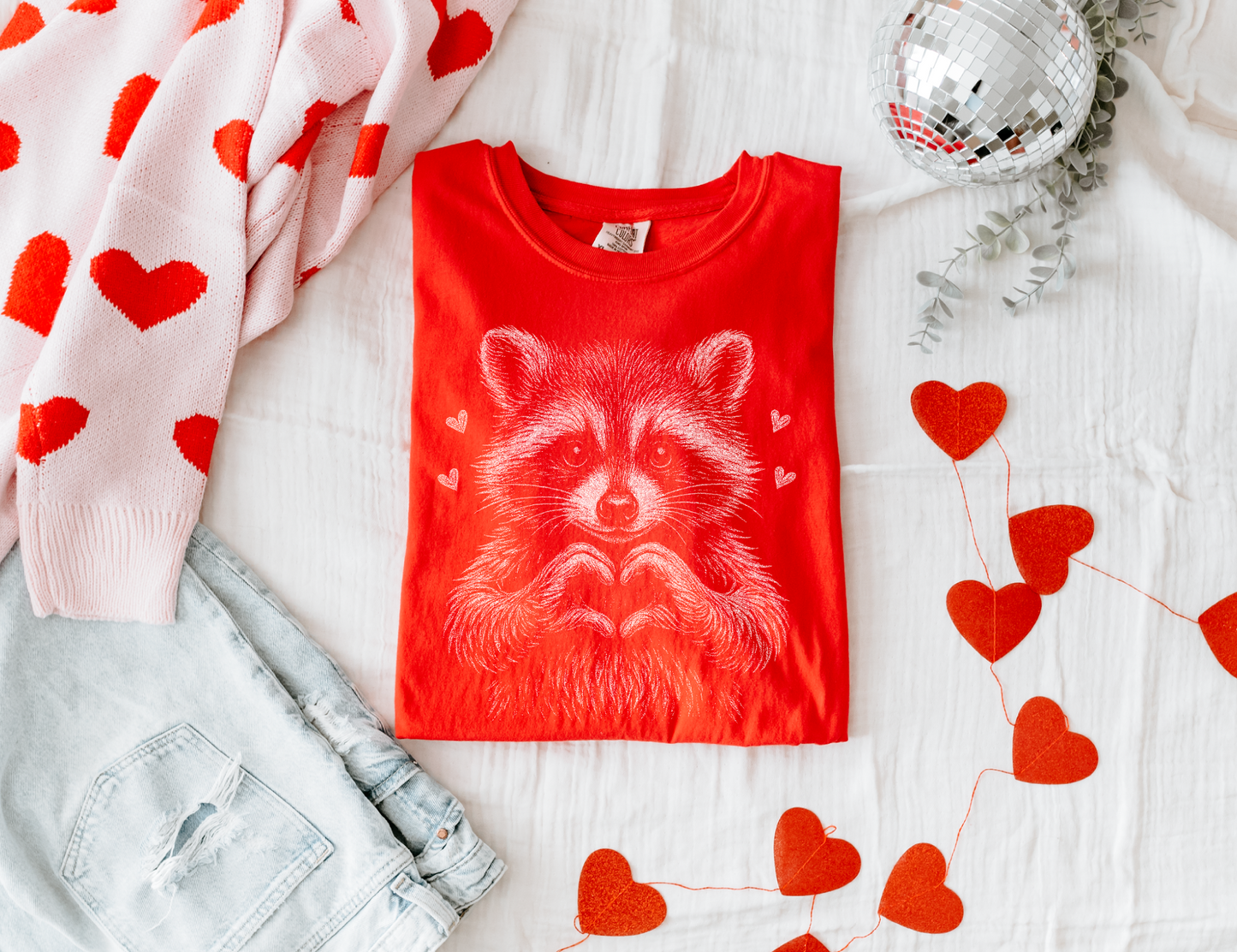 Love, Raccoon T-shirt