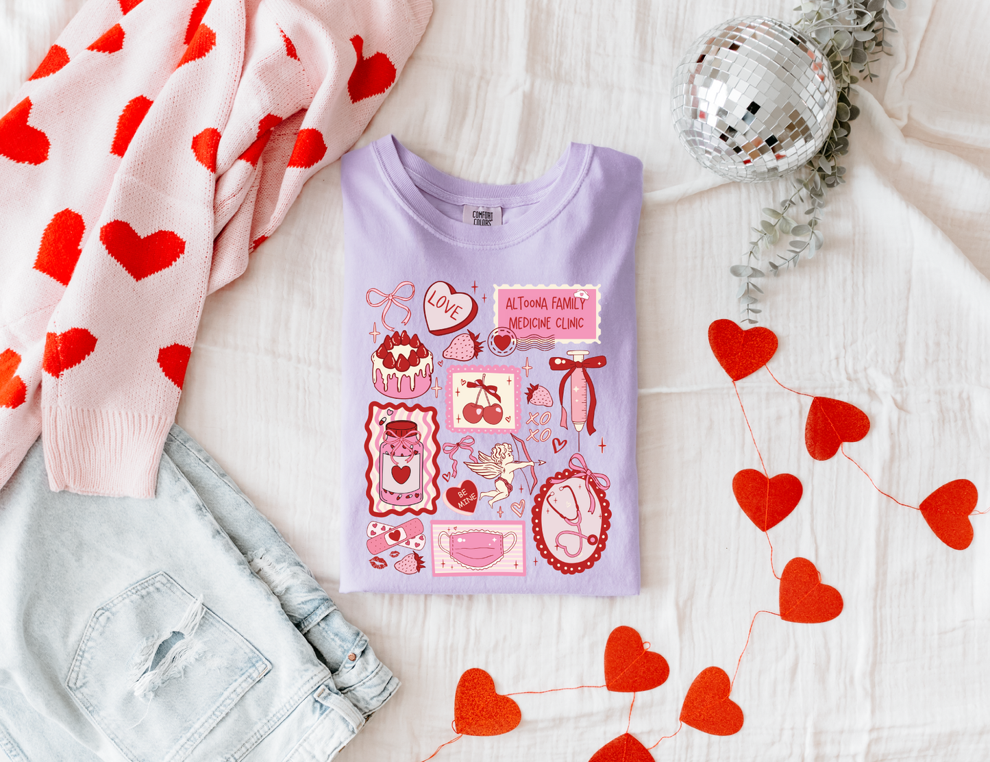 Valentine's Family Medicine Collage T-shirt