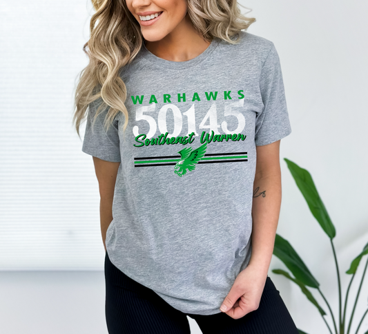 Southeast Warren Warhawks Zip Code T-Shirt