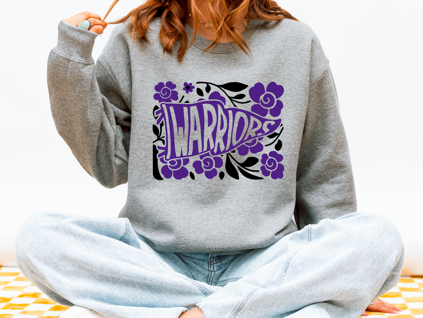 Norwalk Warriors Floral Pennant Sweatshirt