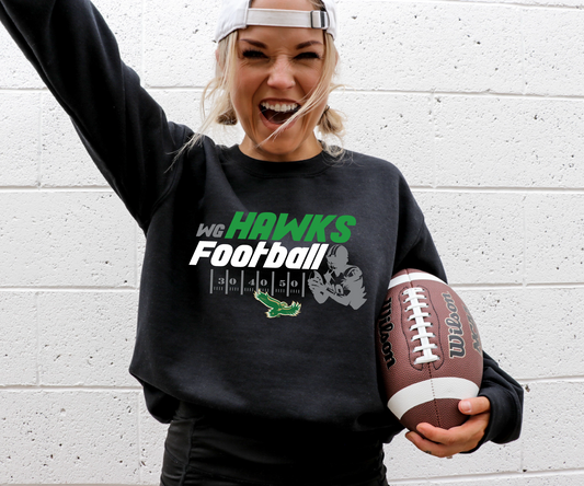 WG Hawks Football Line Sweatshirt