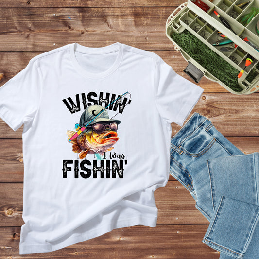 Wishin' I Was Fishing' T-shirt