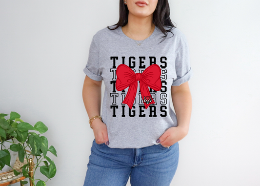 ADM Tigers Coquette Bow T-Shirt