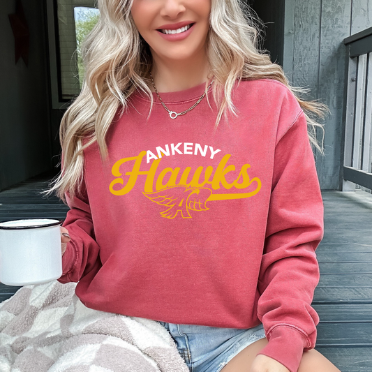 Vintage Ankeny Hawks Premium Sweatshirt