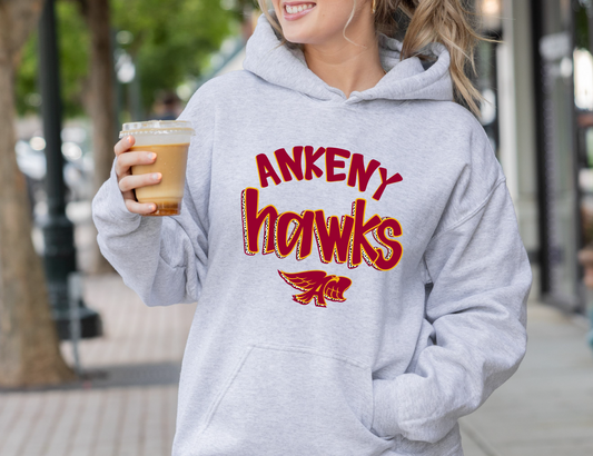 Ankeny Hawks Dalmatian Sweatshirt