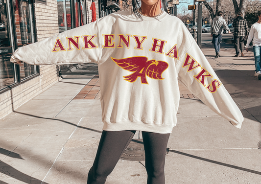 Ankeny Hawks Vintage Full Sleeve Sweatshirt