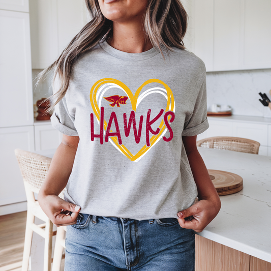 Ankeny Hawks Love T-shirt