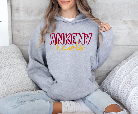 Ankeny Hawks Bubble Sweatshirt