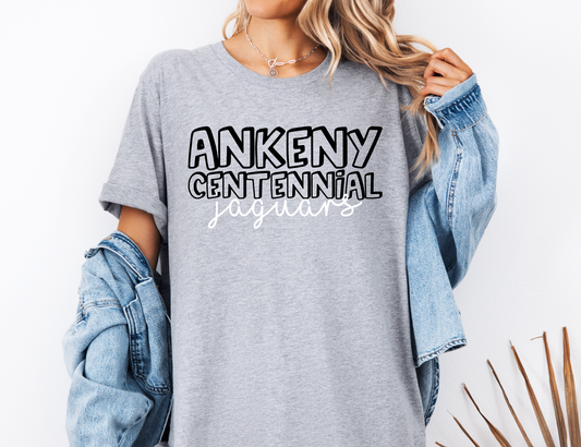 Ankeny Centennial Jaguars Bubble T-shirt