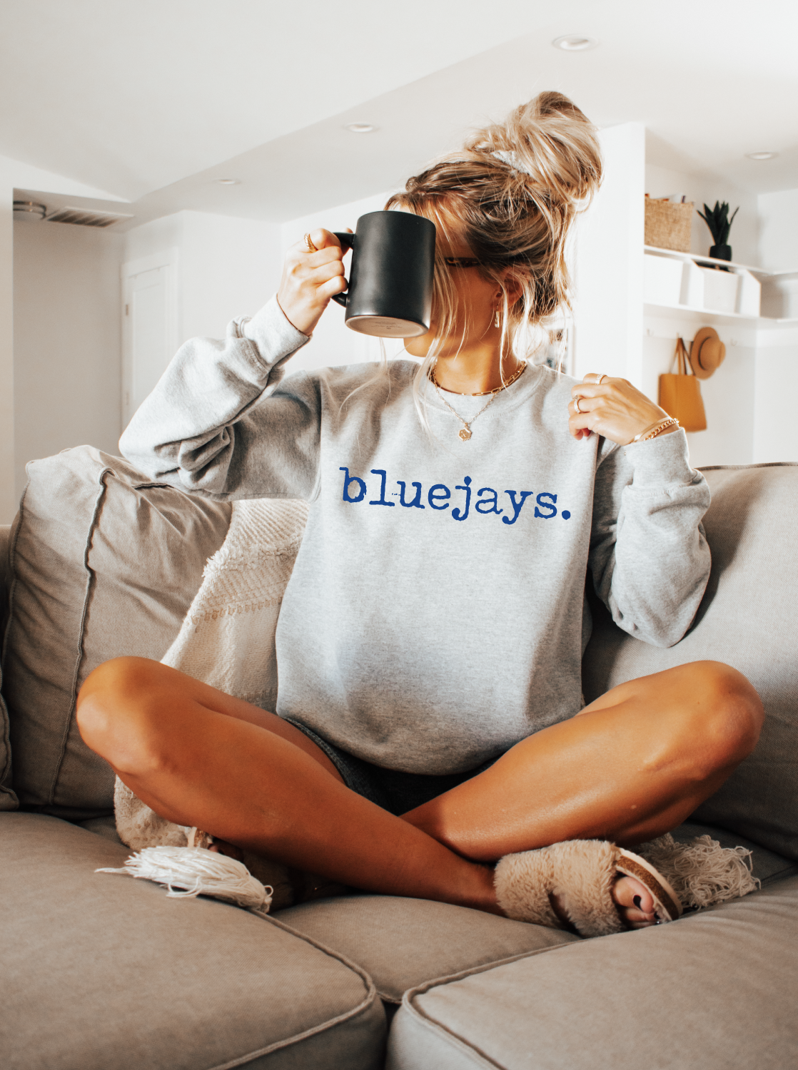 Bluejays Typography Sweatshirt