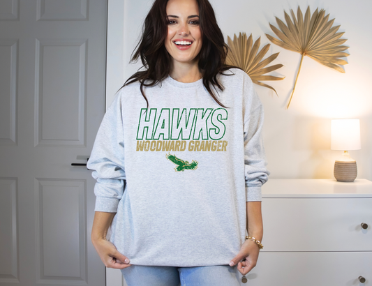 WG Hawks Outline Sweatshirt