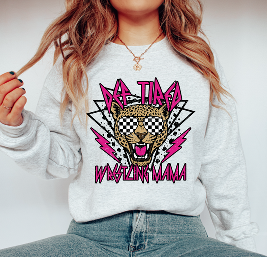 Def Tired Wrestling Mama Sweatshirt