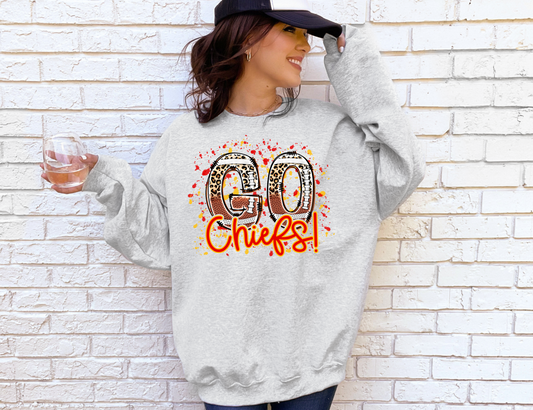 Go Chiefs Paint Sweatshirt