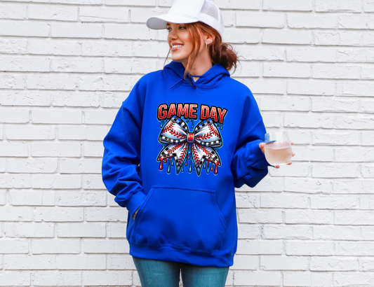 Baseball Game Day Drip Sweatshirt