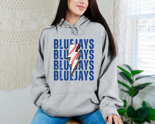 Baseball Bolt Bluejays Sweatshirt