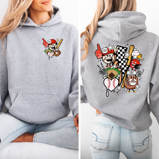 Retro Baseball Bolt Sweatshirt