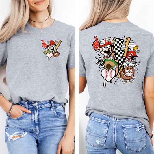 Retro Baseball Bolt T-shirt