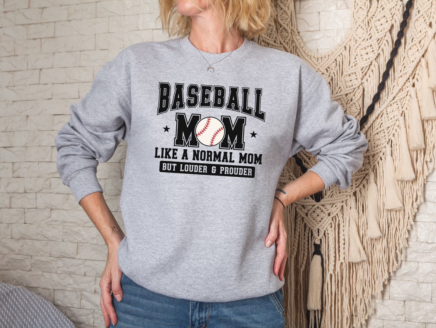Baseball Mom Loud and Proud Sweatshirt