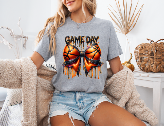 Basketball Game Day Drip T-shirt