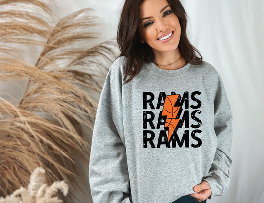 Rams Basketball Bolt Sweatshirt