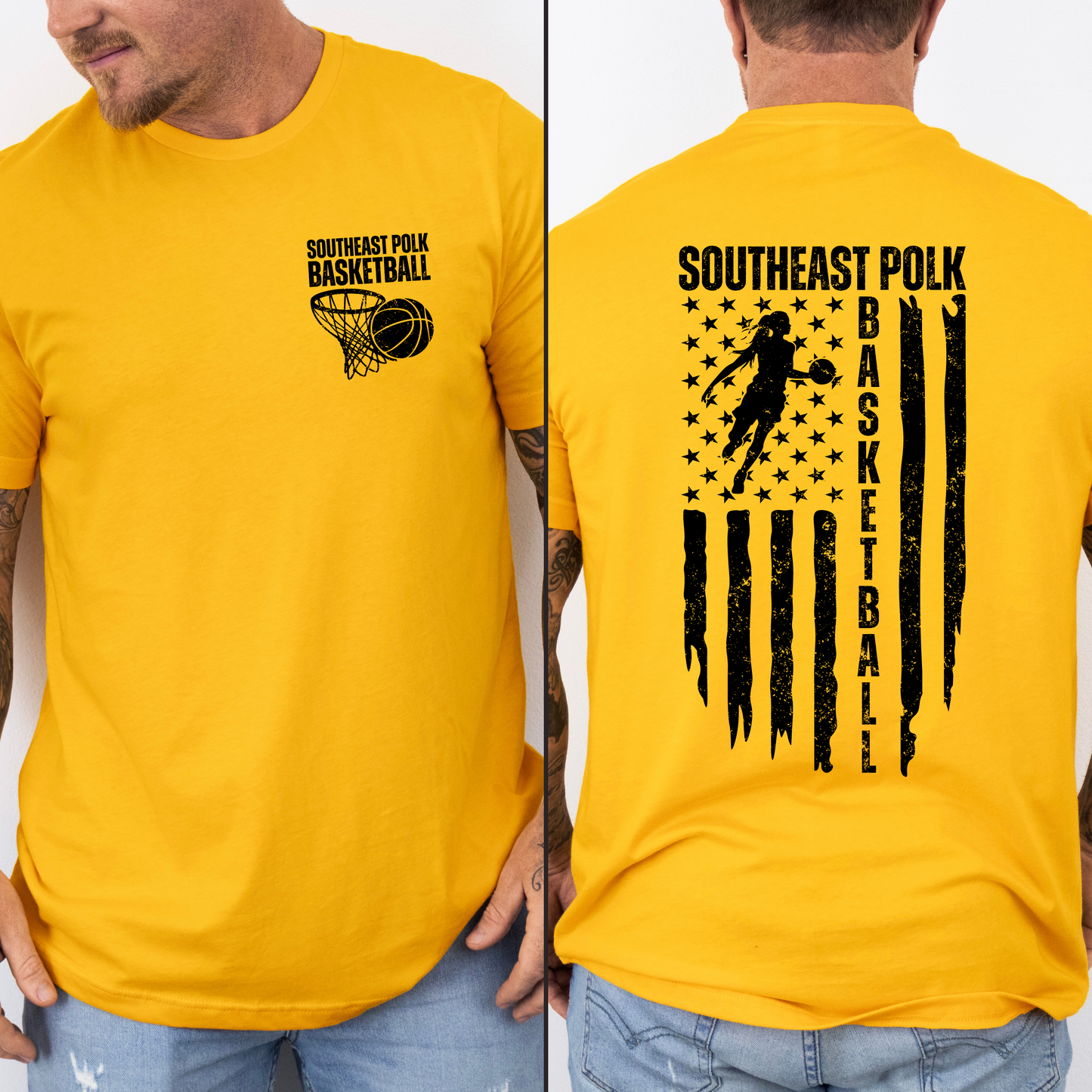 Southeast Polk Basketball Flag T-shirt