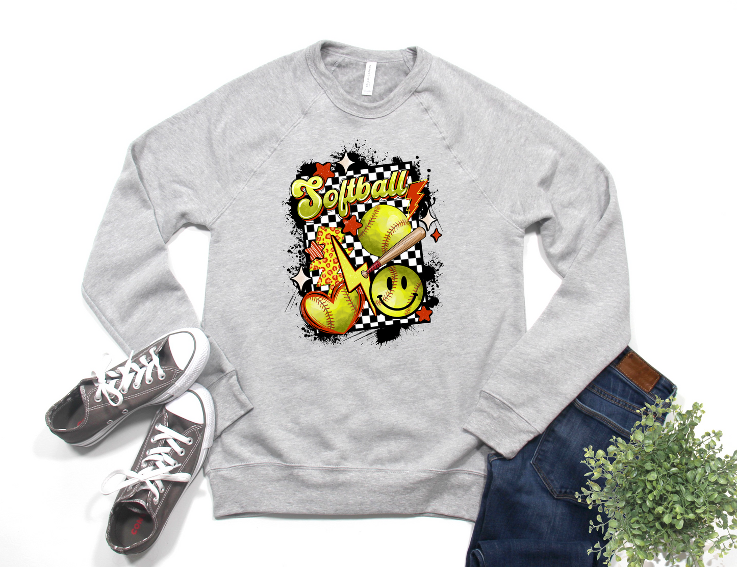 Retro Softball Sweatshirt