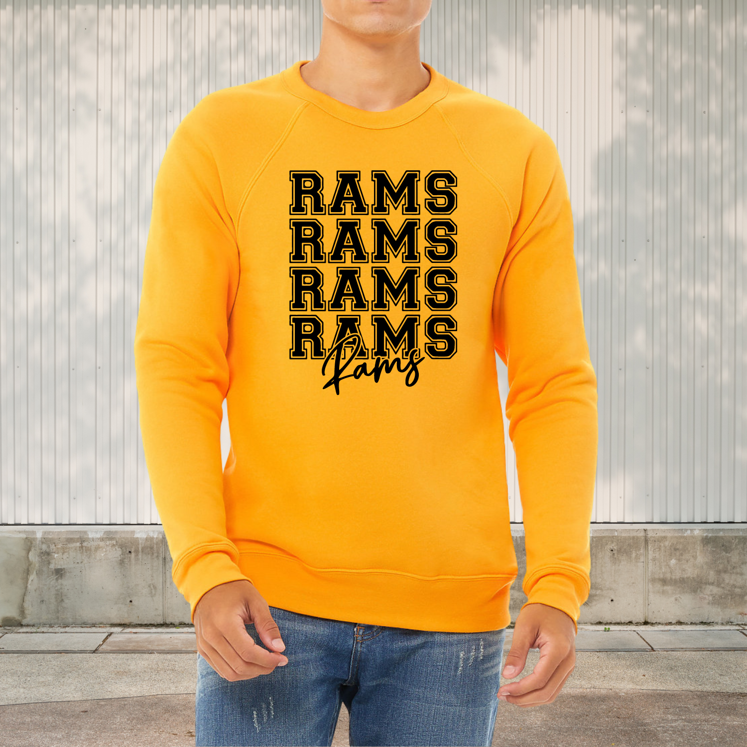 Only Rams Sweatshirt Stacked Rams Sweatshirt – NCT Designs