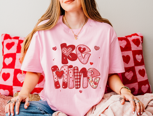 Be Mine Faux Quilted T-Shirt