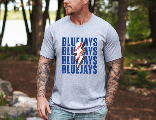 Baseball Bolt Bluejays T-shirt