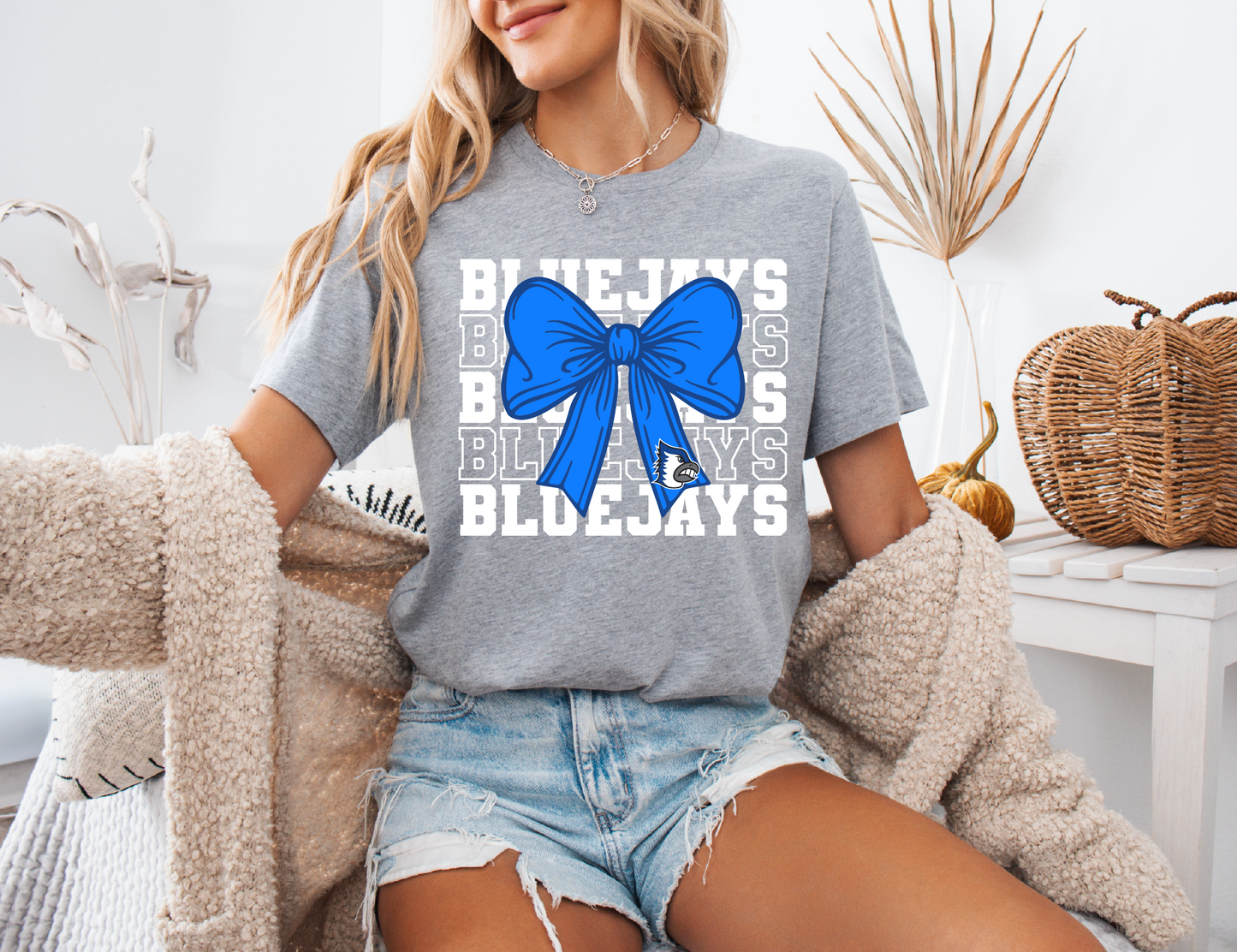 Coquette Bow Bluejays T-shirt