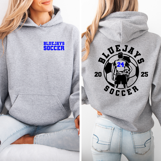 Soccer BOYS Personalized Bluejays Sweatshirt
