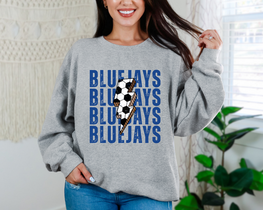 Soccer Bolt Bluejays Sweatshirt